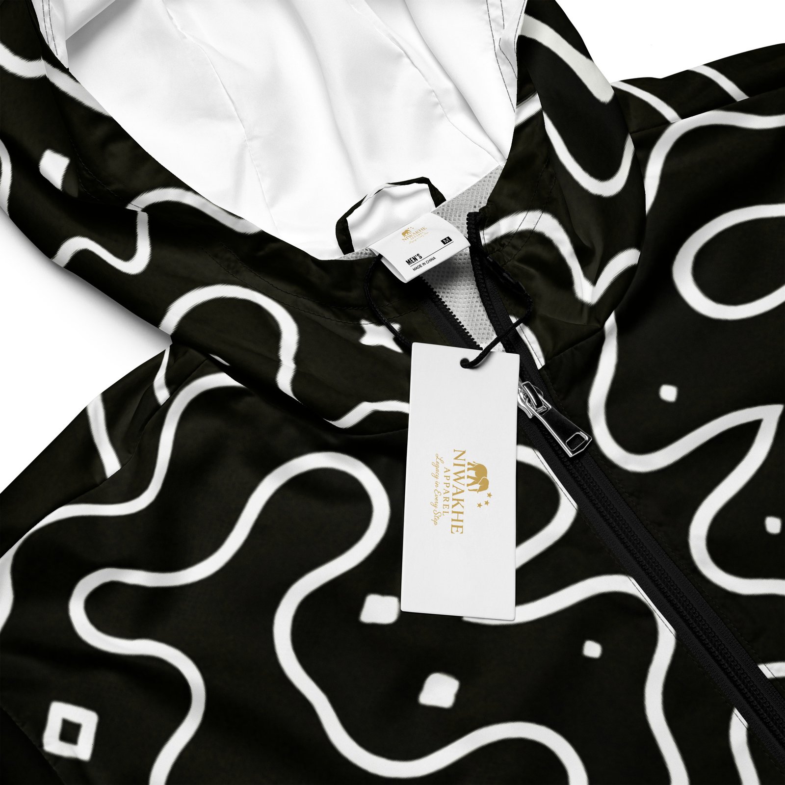 Niwakhe: Afro-Star Wave – Men’s windbreaker - Image 3