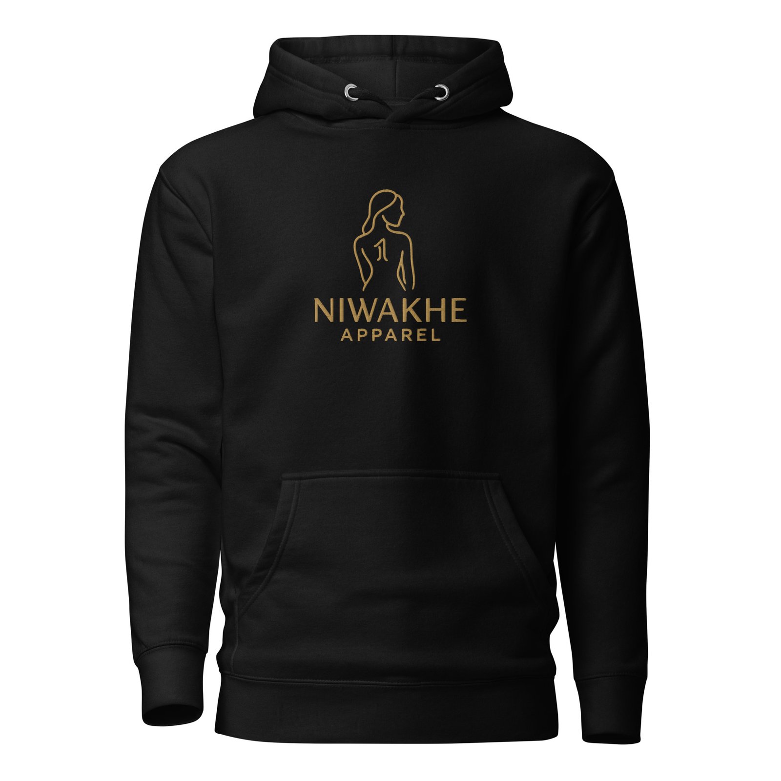 Niwakhe: Niwakurves Signature™ – Unisex Hoodie – Gold