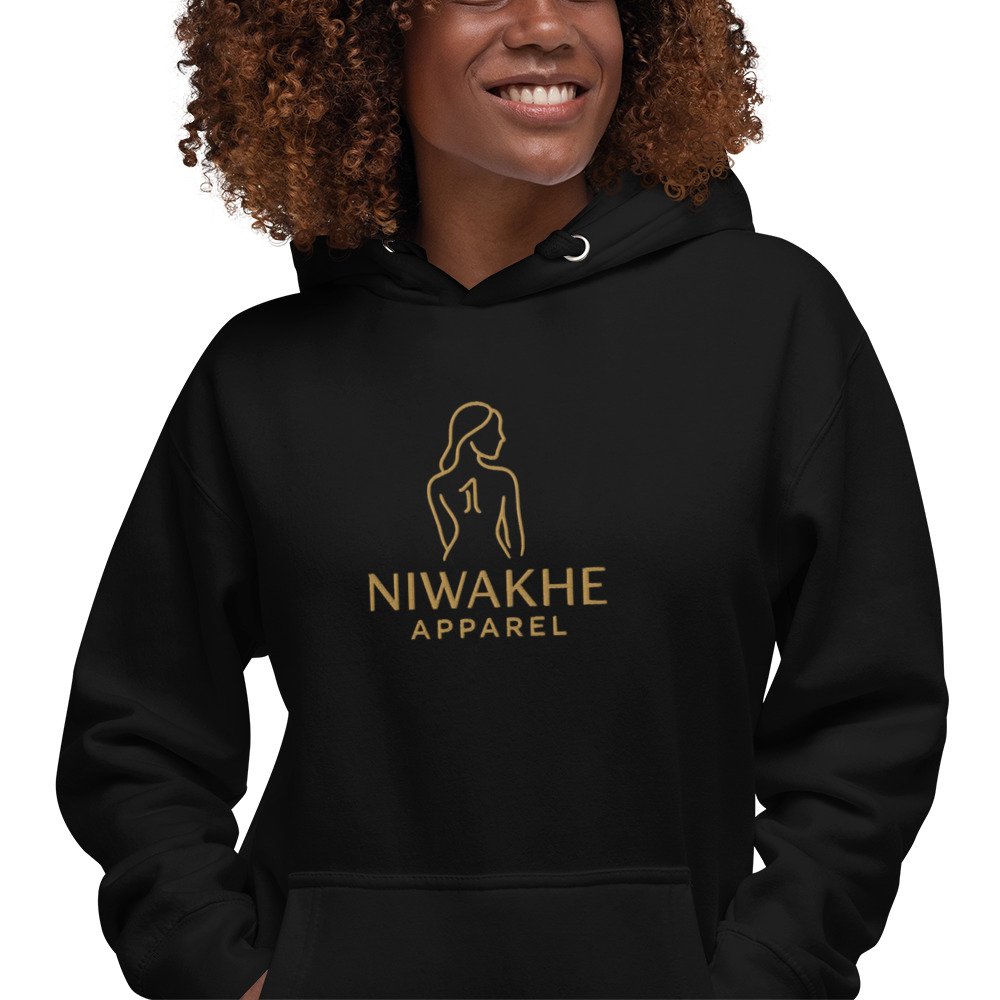 Niwakhe: Niwakurves Signature™ – Unisex Hoodie – Gold - Image 5