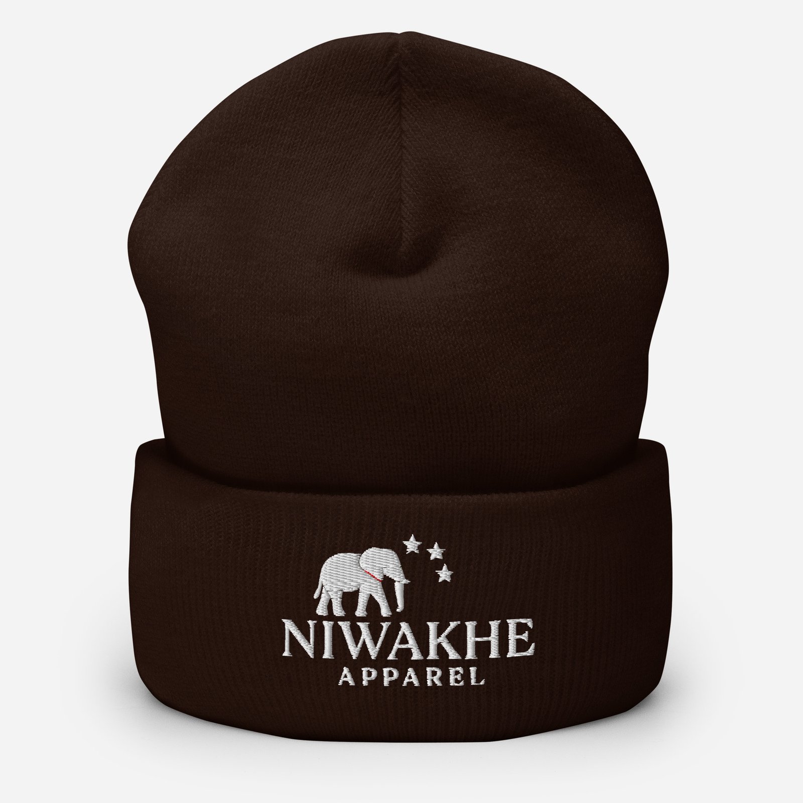 Niwakhe Signature - Cuffed Beanie - White - Image 3