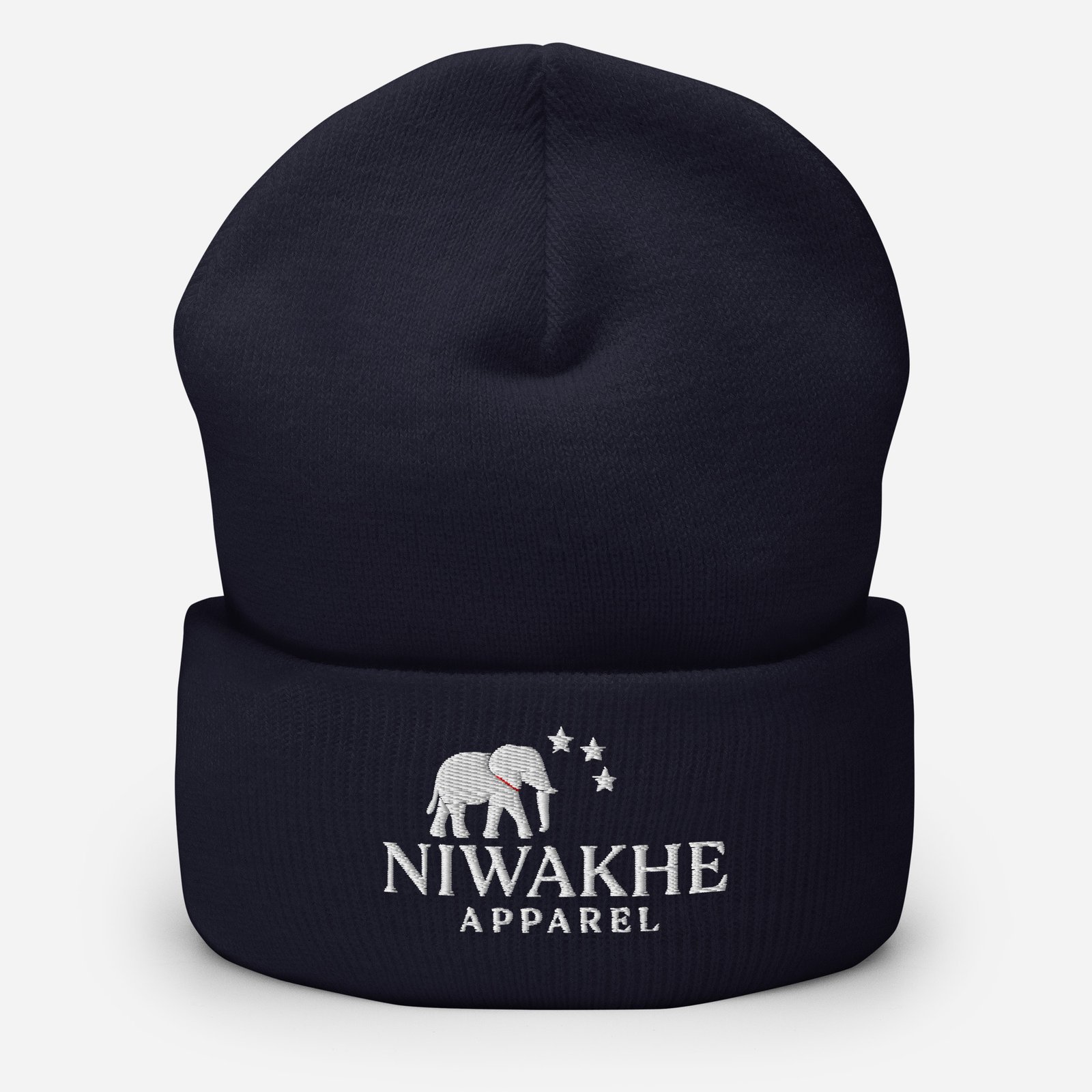 Niwakhe Signature - Cuffed Beanie - White - Image 4