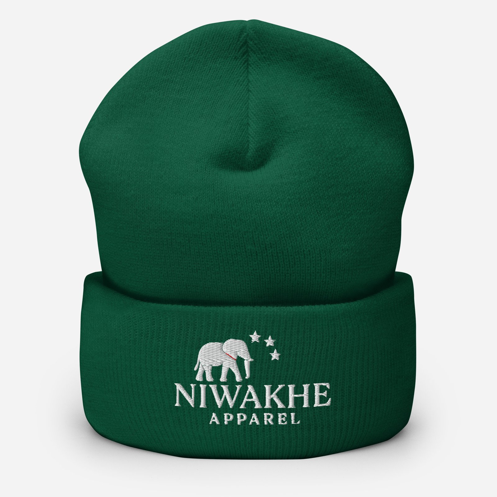Niwakhe Signature - Cuffed Beanie - White - Image 8